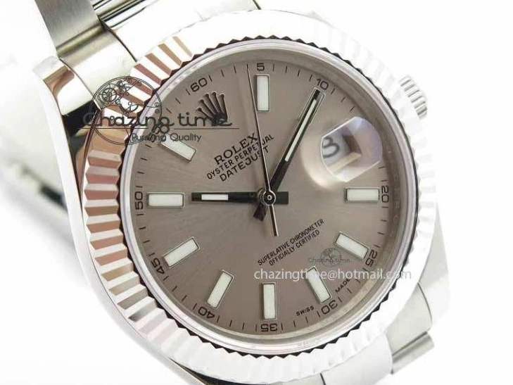 MiroTime 1221 DateJust II 41mm SS BP Maker Best Edition Gray Dial On SS Bracelet SA Trendsetting 3736